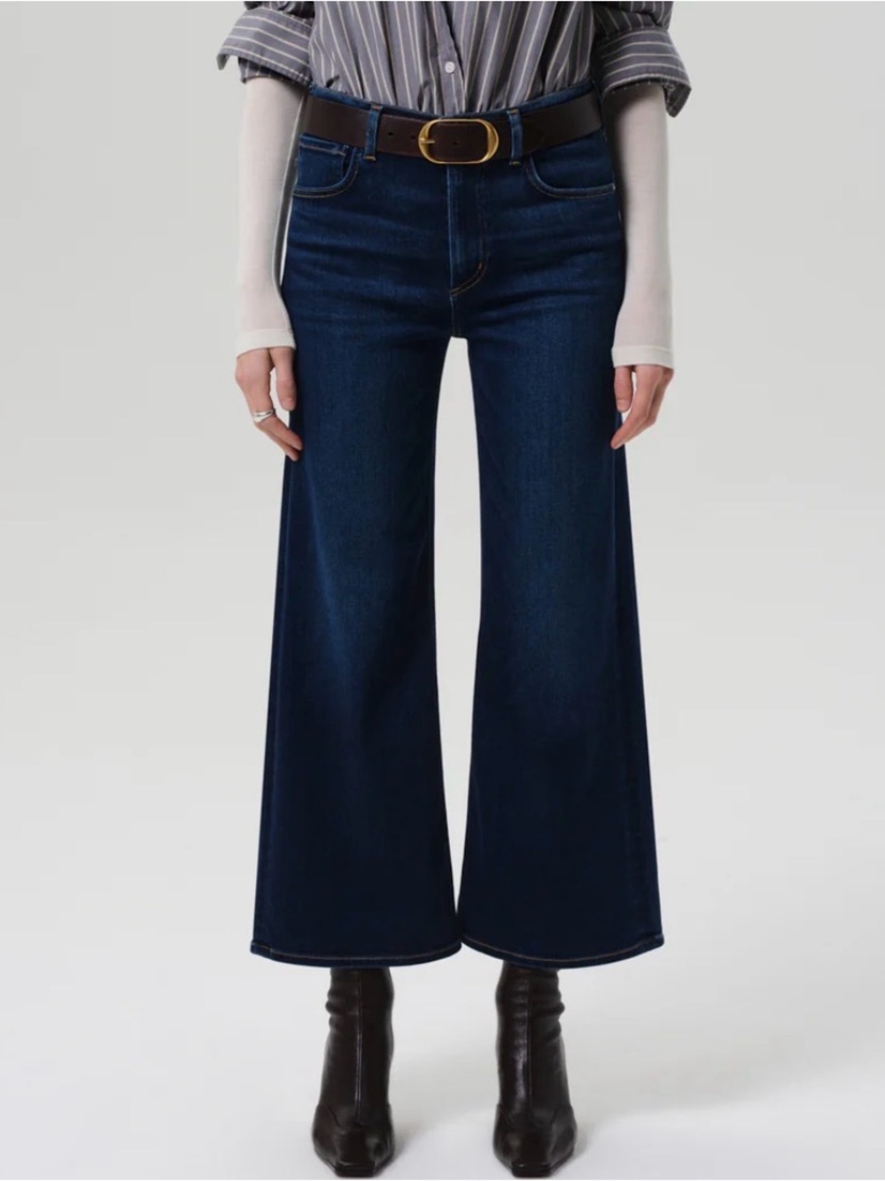 $238 NWT Citizens Of Humanity “Lyra” Wide-Leg Crop Jeans in Dakota Sz 28